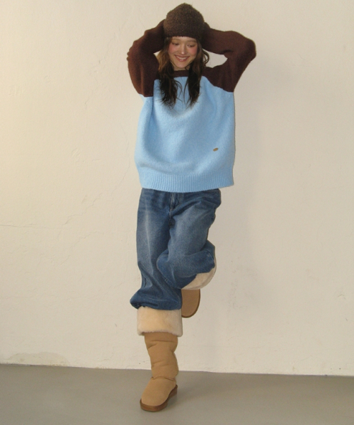 BACK HEART STITCH POCKET DENIM PANTS MEDIUM BLUE 【公式通販】