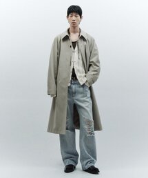 ピグメントウォッシュバルマカンコート GREY BEIGE
