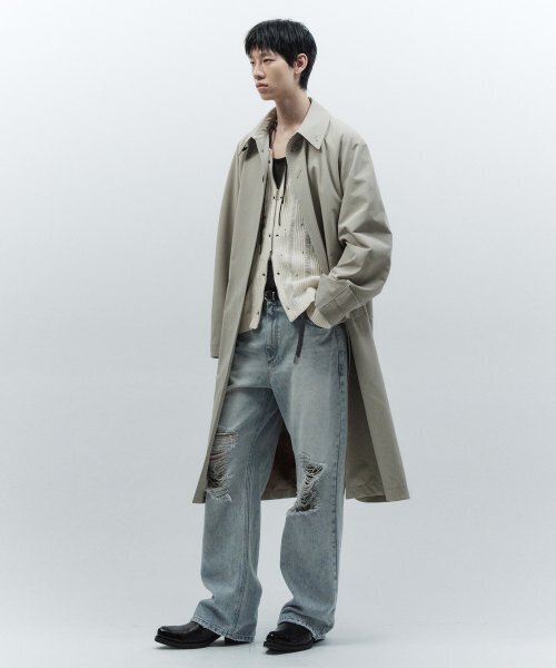 INSILENCE(インサイロンス)の「ピグメントウォッシュバルマカンコート GREY BEIGE(トレンチコート・レディース・その他・MEDIUM/LARGE)」の7枚目の写真