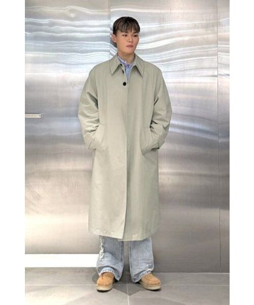 INSILENCE(インサイロンス)の「ピグメントウォッシュバルマカンコート GREY BEIGE(トレンチコート・レディース・その他・MEDIUM/LARGE)」の4枚目の写真