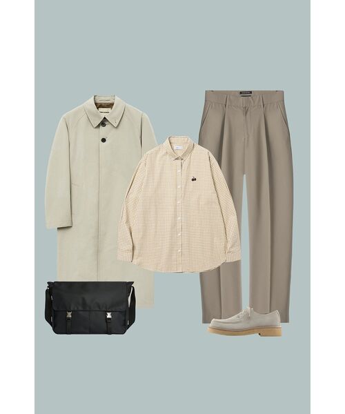 INSILENCE(インサイロンス)の「ピグメントウォッシュバルマカンコート GREY BEIGE(トレンチコート・レディース・その他・MEDIUM/LARGE)」の6枚目の写真