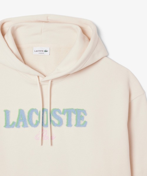 LACOSTE（ラコステ）の「シャギーブランドネームロゴスウェットフーディー（パーカー・メンズ・オフホワイト/ブラック・3/2/4/5）」の2枚目の写真