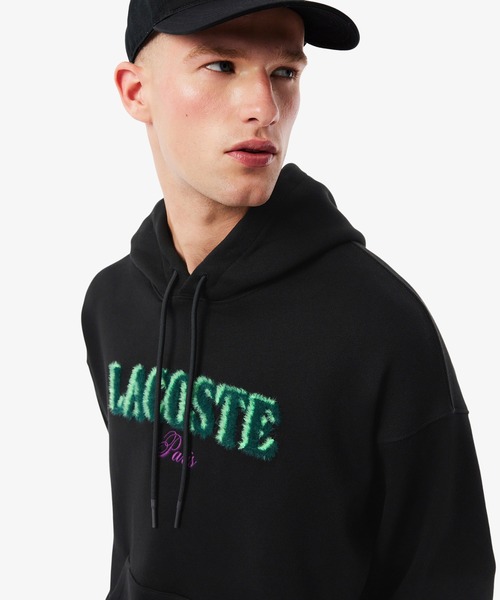 LACOSTE（ラコステ）の「シャギーブランドネームロゴスウェットフーディー（パーカー・メンズ・オフホワイト/ブラック・3/2/4/5）」の10枚目の写真