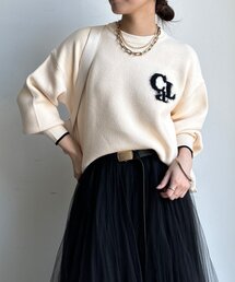 DouDou | 【新色追加/WEB限定】フェザーロゴニット(ニット/セーター)