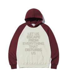 ESCAPEFROM（エスケープフロム）の「アバウトアスプリントラグラン配色フードパーカーオートミール（パーカー）」