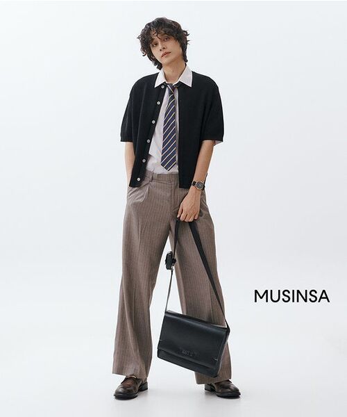MUSINSA STANDARD（ムシンサスタンダード）の「[クールタンダード] リラックスドナイロン半袖シャツ [パープルグレー]（シャツ/ブラウス・メンズ・その他・SMALL/MEDIUM/LARGE/X-LARGE/XX-LARGE）」の6枚目の写真