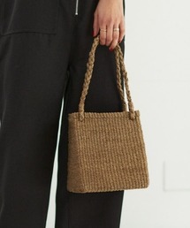 outersunset アウターサンセット　人気カゴバッグ　新品 OUTERSUNSET 【アウターサンセット】 abaca basket bag BROWN（1119001）