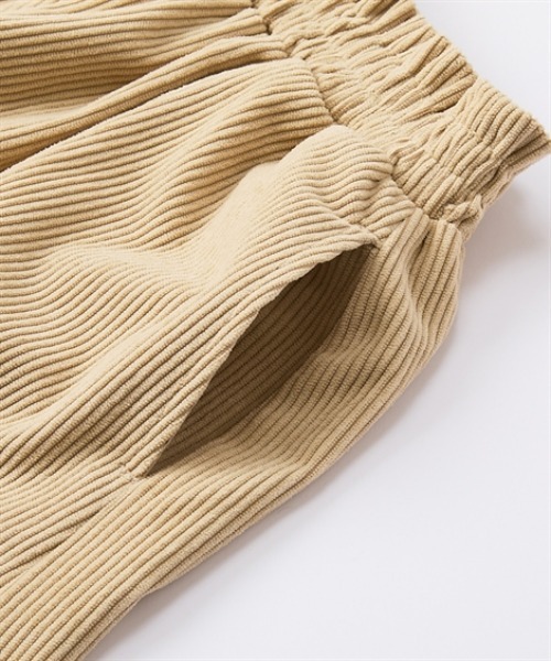 QUNTSTYLE(キュントスタイル)の「ハートボタンコーデュロイキュロット(その他パンツ・キッズ・ベージュ/ブラック/サックスブルー・110/130/140/150/160/120)」の7枚目の写真