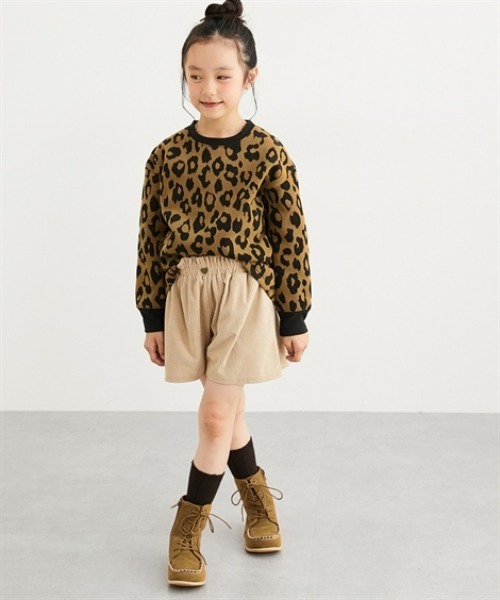 QUNTSTYLE(キュントスタイル)の「ハートボタンコーデュロイキュロット(その他パンツ・キッズ・ベージュ/ブラック/サックスブルー・110/130/140/150/160/120)」の10枚目の写真