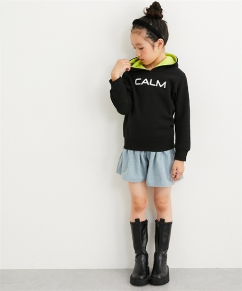 QUNTSTYLE(キュントスタイル)の「ハートボタンコーデュロイキュロット(その他パンツ・キッズ・ベージュ/ブラック/サックスブルー・110/130/140/150/160/120)」の12枚目の写真