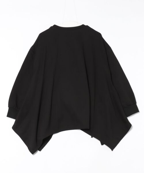 セール】ScoLar(スカラー) 額縁×花×蝶柄 ニットソー×裏毛切替プル