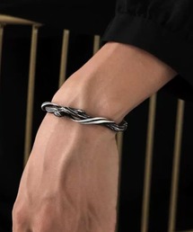 VIBGYOR | シルバーツイストブレスレット/バングル/メンズ(T3)(バングル/リストバンド)