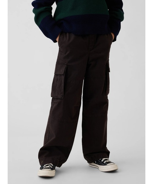 GAP(ギャップ)の「ジャージ裏地 カーゴパンツ (キッズ)(カーゴパンツ・キッズ・ブラウン/ネイビー・120cm/130cm/110cm/150cm/140cm/160cm)」の1枚目の写真
