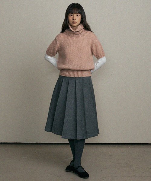 LINGSEOUL(リングソウル)の「wool pintuck skirt-gray(スカート・レディース・その他・SMALL/MEDIUM)」の5枚目の写真