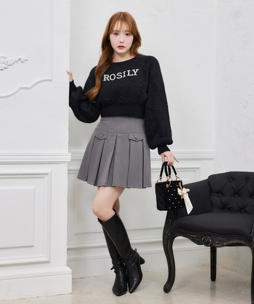 one after another NICE CLAUP（ワンアフターアナザーナイスクラップ）の「アソートシャギーニット（ニット/セーター・レディース・ブラック/オフホワイト/グレー/ベージュ・FREE）」の10枚目の写真