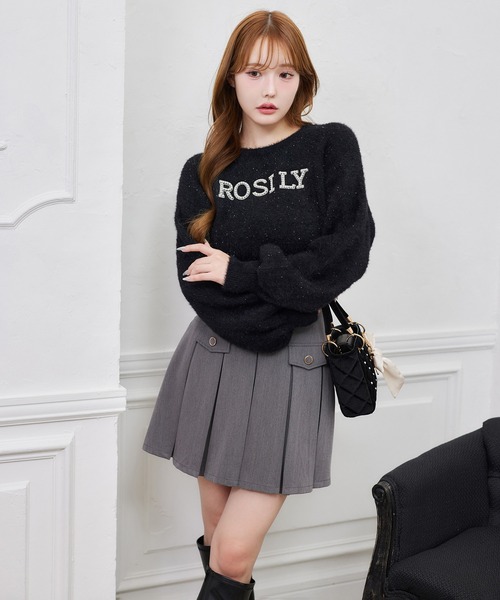 one after another NICE CLAUP（ワンアフターアナザーナイスクラップ）の「アソートシャギーニット（ニット/セーター・レディース・ブラック/オフホワイト/グレー/ベージュ・FREE）」の13枚目の写真