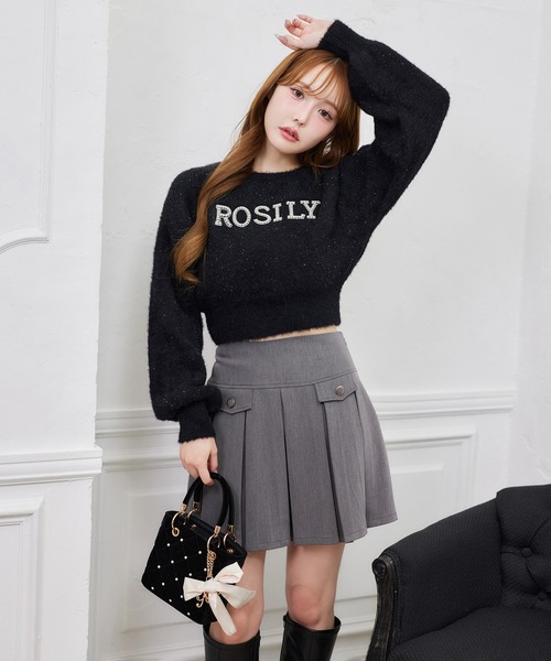 one after another NICE CLAUP（ワンアフターアナザーナイスクラップ）の「アソートシャギーニット（ニット/セーター・レディース・ブラック/オフホワイト/グレー/ベージュ・FREE）」の14枚目の写真