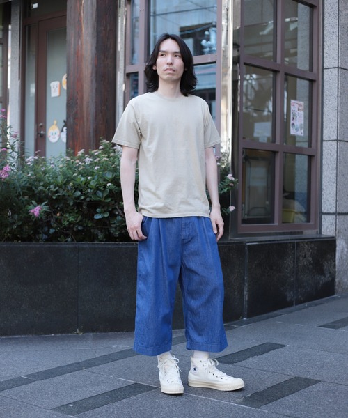 SPELLBOUND（スペルバウンド）の「[ SPELLBOUND / スペルバウンド ] 先染めカラーデニム クロップドワイドパンツ（デニムパンツ・メンズ・ブルー・30inch/32inch）」の20枚目の写真