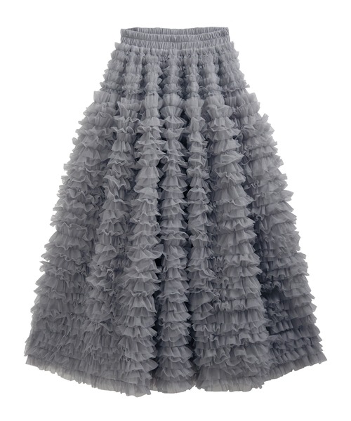 ボリュームチュールロングスカート（スカート）｜MERAKI（メラキ）の