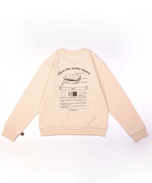 S'more（スモア）の「COTTON CREW NECK BIG SWEAT -S'more recipe (Kids)（スウェット）」
