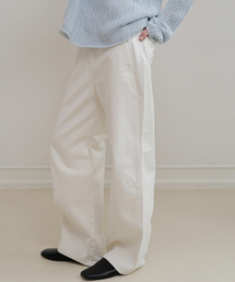 ANDNEEDS（アンドニーズ）の「Cotton curved denim (white)（デニムパンツ）」