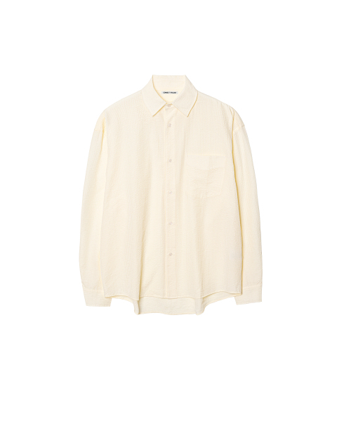 CONNECT KINLOCH（コネクトキンロック）の「刺繍ストライプシャツ [アイボリー]（シャツ/ブラウス・メンズ・アイボリー・SMALL/MEDIUM/LARGE）」の2枚目の写真