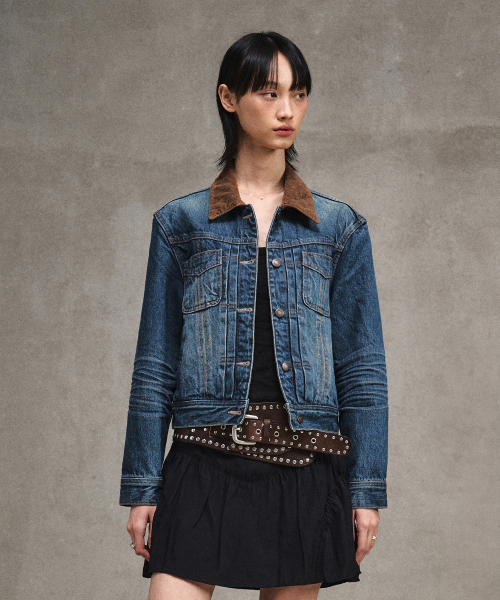 LMOOD(エルムード)の「マリブデニムトラッカージャケットフレンチブルー(デニムジャケット・レディース・その他・36/38)」の3枚目の写真