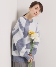 【手洗い可】モール×シャギーニット