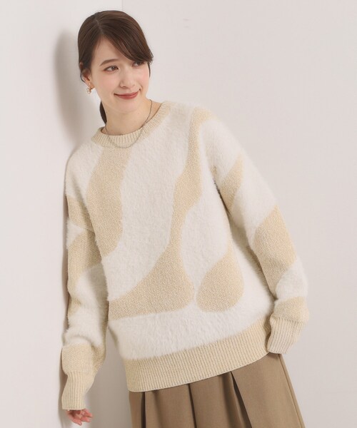 ITS'DEMO(イッツデモ)の「【手洗い可】モール×シャギーニット(ニット/セーター・レディース・ベビーピンク/ライトベージュ/ブルー・00)」の20枚目の写真