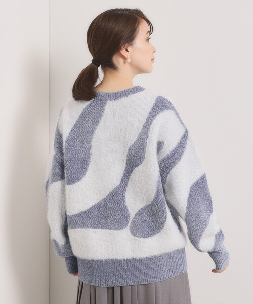 ITS'DEMO(イッツデモ)の「【手洗い可】モール×シャギーニット(ニット/セーター・レディース・ベビーピンク/ライトベージュ/ブルー・00)」の16枚目の写真
