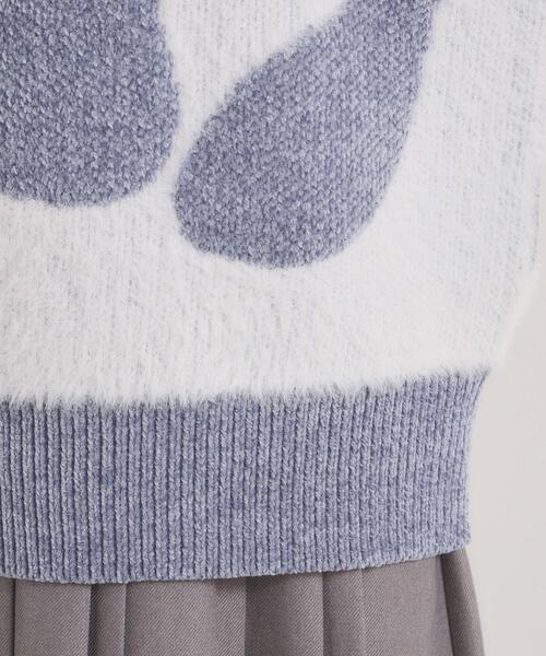 ITS'DEMO(イッツデモ)の「【手洗い可】モール×シャギーニット(ニット/セーター・レディース・ベビーピンク/ライトベージュ/ブルー・00)」の19枚目の写真