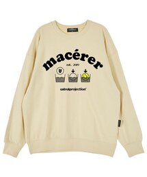 マセレオーバーサイズドロップショルダースウェット_バター