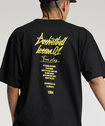 15MIN クォーター チームプレイ グラフィック ロゴ 半袖Tシャツ ブラック イエロー
