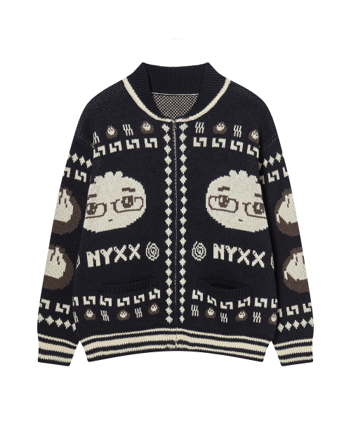 NYXX(エヌワイエックスエックス)の「NYGD COWICHAN CARDIGAN NAVY(カーディガン/ボレロ・レディース・その他・FREE)」の1枚目の写真