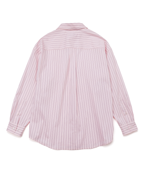 YALE(イェール)の「ウィメンズルーズフィットマルチストライプシャツ_ピンク(シャツ/ブラウス・レディース・その他・SMALL/MEDIUM)」の3枚目の写真
