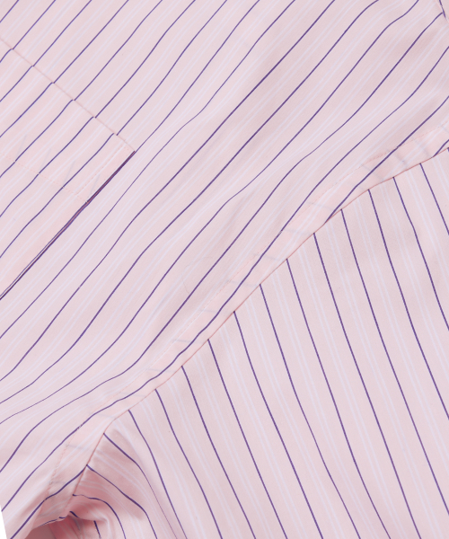 YALE(イェール)の「ウィメンズルーズフィットマルチストライプシャツ_ピンク(シャツ/ブラウス・レディース・その他・SMALL/MEDIUM)」の6枚目の写真