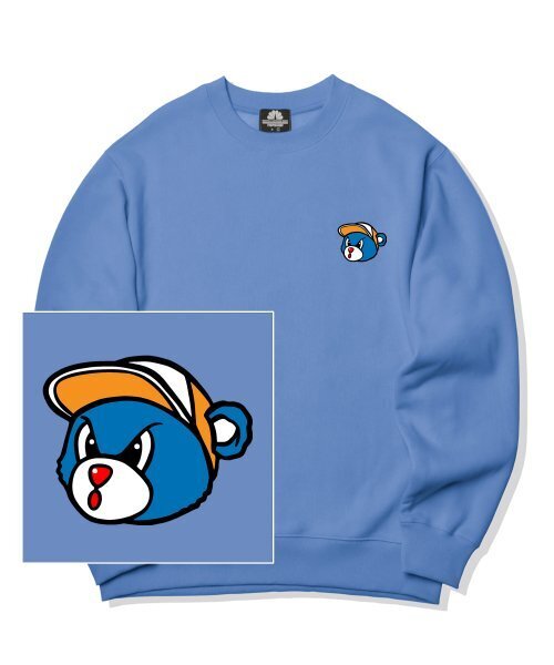 TRIPSHION(トリップション)の「ブルーベアロゴ クルーネック - ブルー(スウェット・メンズ・その他・LARGE/MEDIUM/X-LARGE)」の1枚目の写真