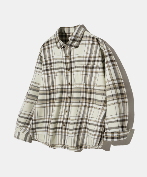 Diamond Layla(ダイアモンドレイラ)の「Down Button Collar Point Creamy Check Shirt S153(シャツ/ブラウス・レディース・その他・MEDIUM/LARGE/X-LARGE)」の3枚目の写真