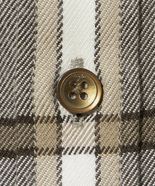 Diamond Layla(ダイアモンドレイラ)の「Down Button Collar Point Creamy Check Shirt S153(シャツ/ブラウス・レディース・その他・MEDIUM/LARGE/X-LARGE)」の6枚目の写真