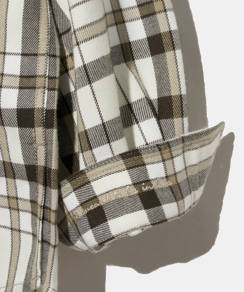 Diamond Layla(ダイアモンドレイラ)の「Down Button Collar Point Creamy Check Shirt S153(シャツ/ブラウス・レディース・その他・MEDIUM/LARGE/X-LARGE)」の7枚目の写真