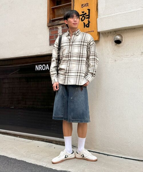 Diamond Layla(ダイアモンドレイラ)の「Down Button Collar Point Creamy Check Shirt S153(シャツ/ブラウス・レディース・その他・MEDIUM/LARGE/X-LARGE)」の15枚目の写真