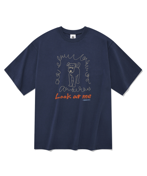 RADINEO(ラディネオ)の「ルックアットミー 半袖Tシャツ ネイビー(Tシャツ/カットソー・メンズ・その他・SMALL/MEDIUM/LARGE/X-LARGE)」の1枚目の写真