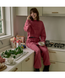 LOOP&LOOP（ループアンドループ）の「ヴィンテージ切り替えラインスウェットパンツ（ダスティローズ）（スウェットパンツ）」