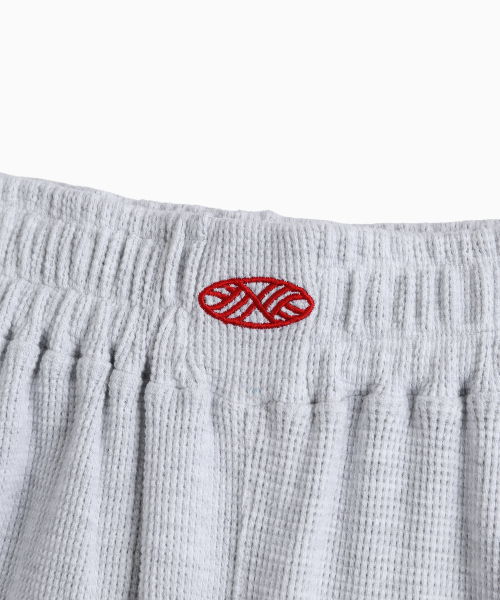 MENASOO（ミナス）の「Track Logo Waffle Jogger Pants_White Melange（スウェットパンツ・レディース・ホワイト・F）」の14枚目の写真