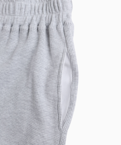MENASOO（ミナス）の「Track Logo Waffle Jogger Pants_White Melange（スウェットパンツ・レディース・ホワイト・F）」の15枚目の写真