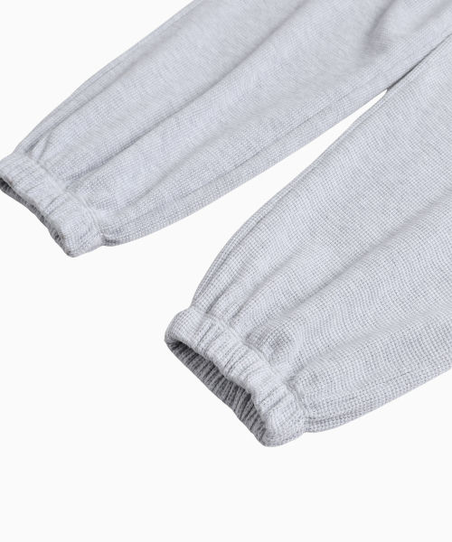 MENASOO（ミナス）の「Track Logo Waffle Jogger Pants_White Melange（スウェットパンツ・レディース・ホワイト・F）」の17枚目の写真