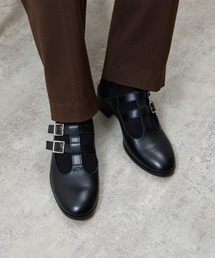 And A | PADRONE パドローネ / W STRAP SLIP-ON ダブルストラップスリッポンミュールシューズ / PU8394-2110(ドレスシューズ)