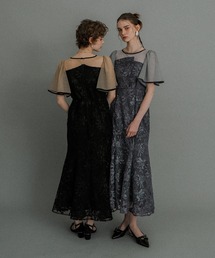 Sheer Jacquard Organza Dress（ドレス）｜et.UNiVER（エトユニベール