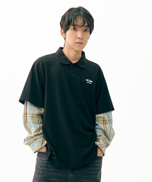 FDR（エフディーアール）の「Double Layer Long sleeve PK Tee Black（ポロシャツ）」