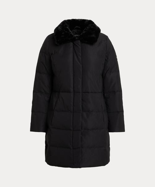 Ralph Lauren リアルファー！　ダウンコート M 黒 Ralph Lauren リアルファー！ダウンコート M 黒